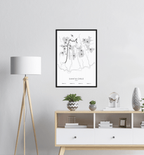 Afbeelding in Gallery-weergave laden, Santa Cruz poster