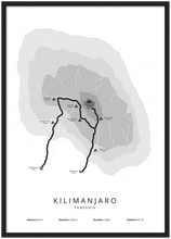 Afbeelding in Gallery-weergave laden, Kilimanjaro poster (Machame)