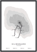 Afbeelding in Gallery-weergave laden, Kilimanjaro poster (Umbwe)