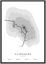 Afbeelding in Gallery-weergave laden, Kilimanjaro poster (Lemosho)