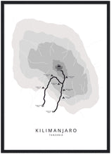 Afbeelding in Gallery-weergave laden, Kilimanjaro poster (Umbwe)