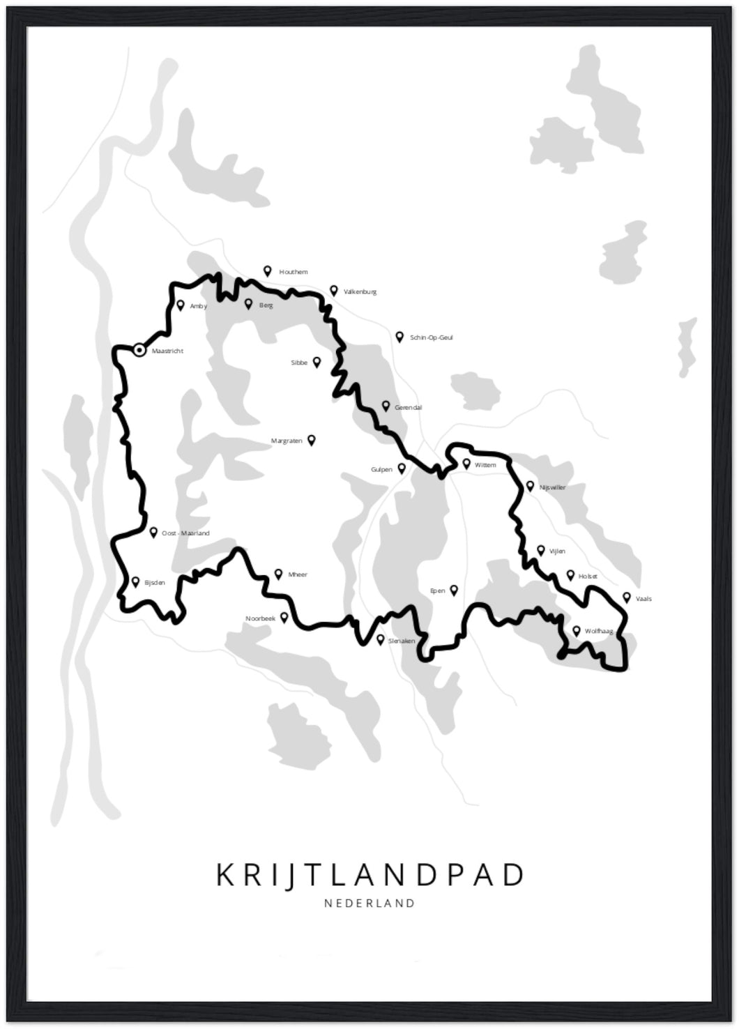 Krijtlandpad poster
