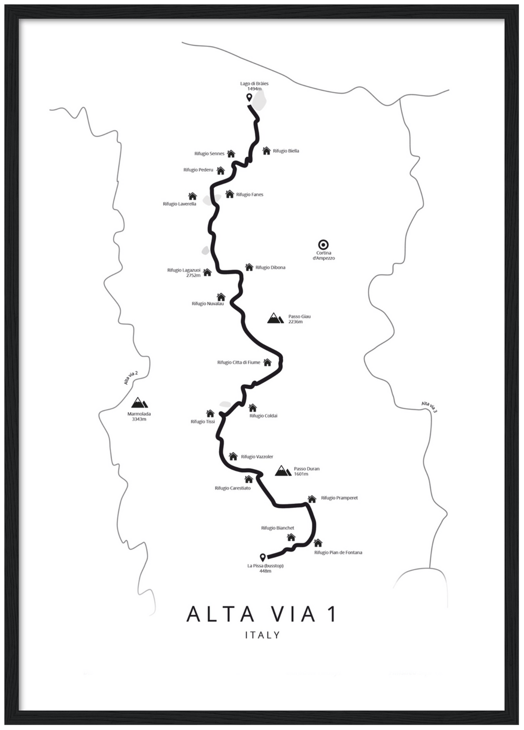 Alta Via 1 poster