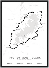 Afbeelding in Gallery-weergave laden, Tour du Mont Blanc poster
