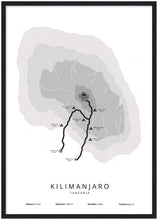 Afbeelding in Gallery-weergave laden, Kilimanjaro poster (Umbwe)
