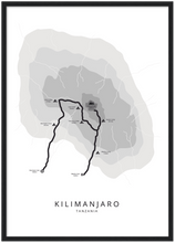 Afbeelding in Gallery-weergave laden, Kilimanjaro poster (Machame)
