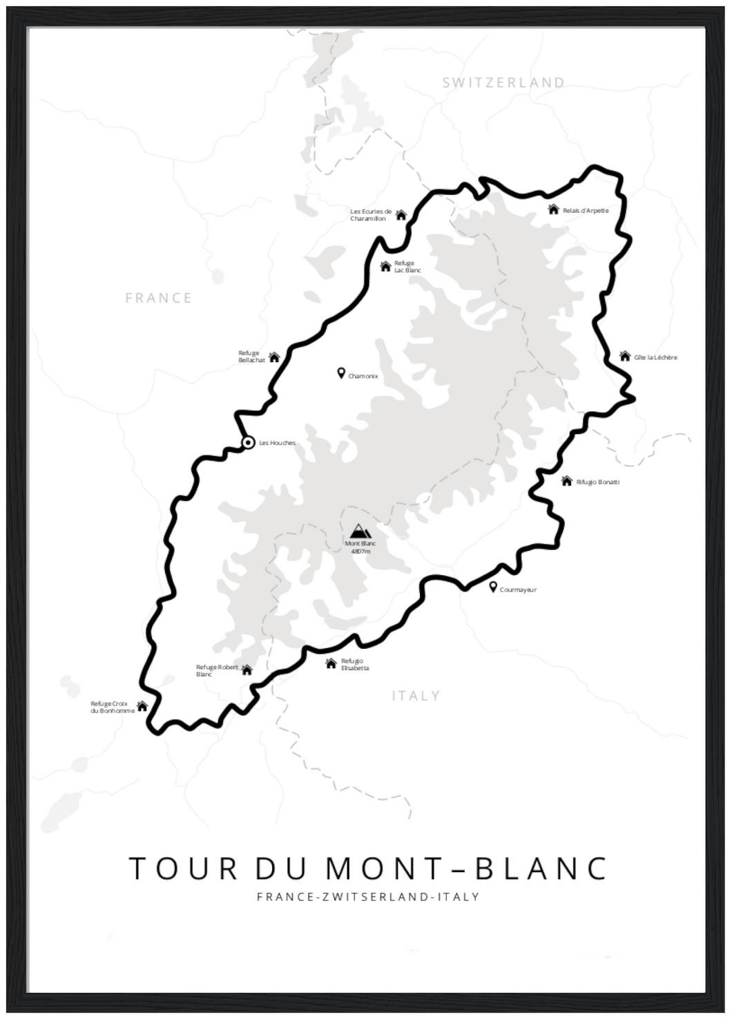 Tour du Mont Blanc poster
