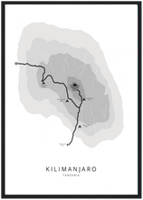 Afbeelding in Gallery-weergave laden, Kilimanjaro poster (Lemosho)
