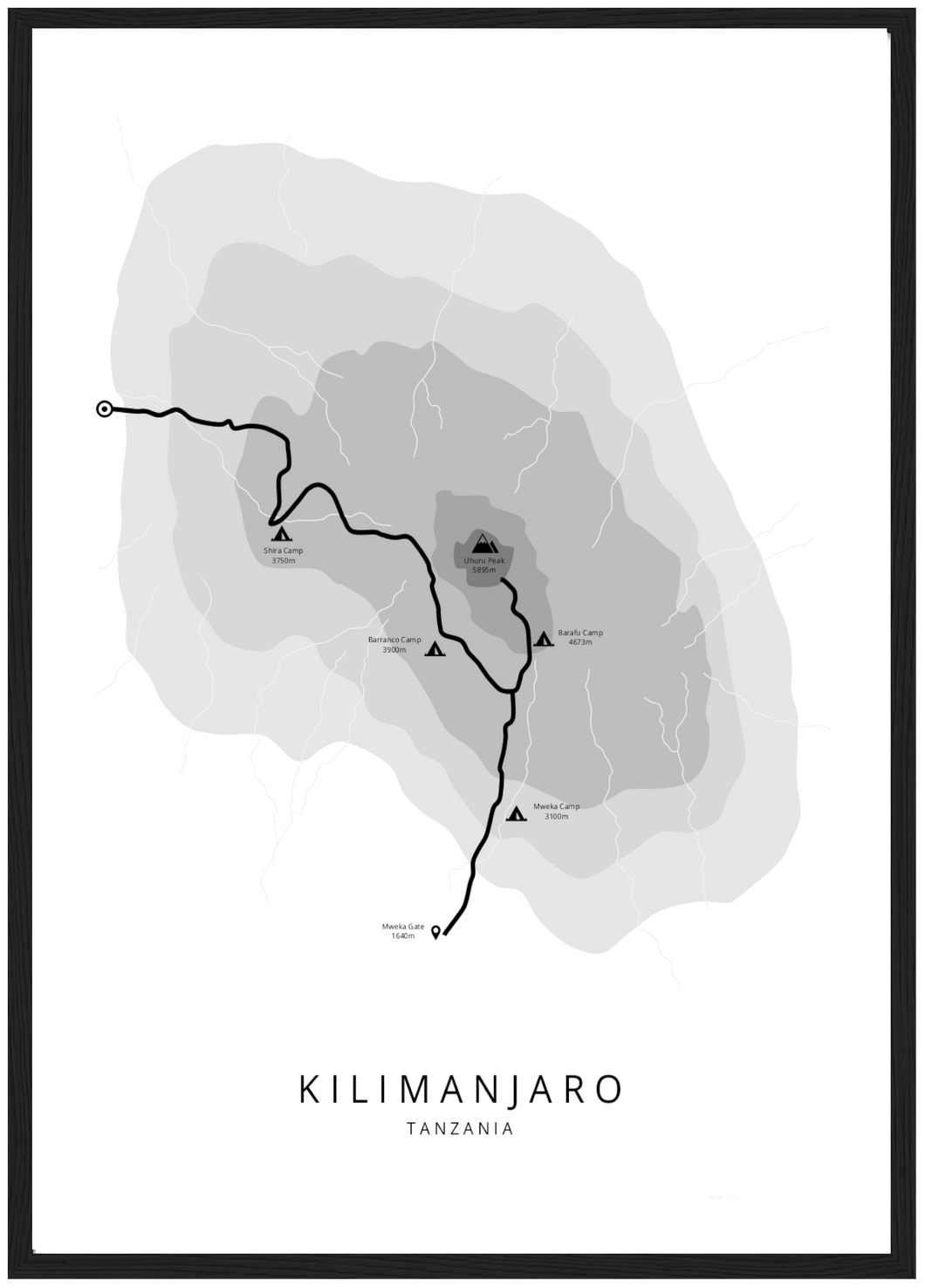 Kilimanjaro poster (Lemosho)